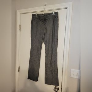 Gray striped Express columnist pants, women's size 6R